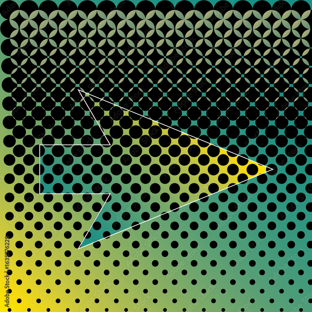 Naklejka premium Hintergrund Pfeil rechts 3