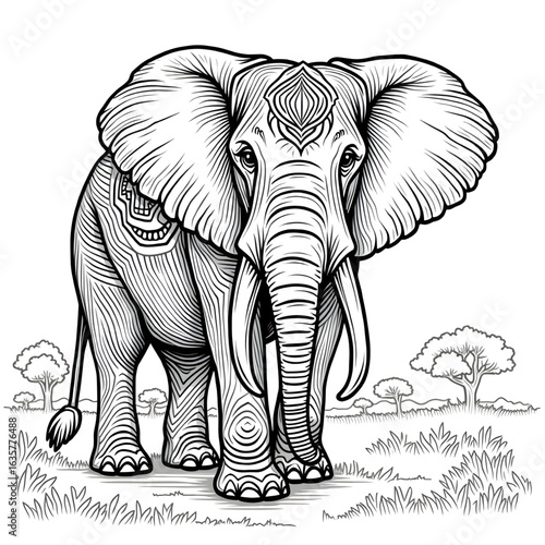elephant cartoon illustration