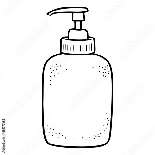 Beauty theme lotion pump bottle icon transparent background