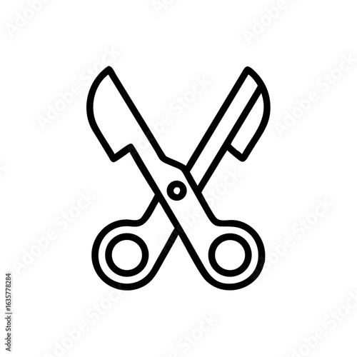 Scissors Icon for Creativity and Crafting Topics