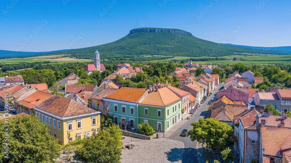 Fototapeta premium Colorful european town scenic view