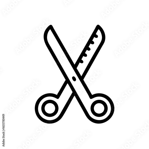 Scissors Icon for Creativity and Crafting Topics