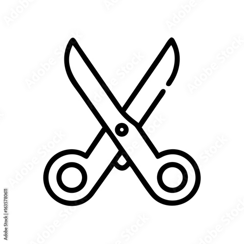 Scissors Icon for Creativity and Crafting Topics