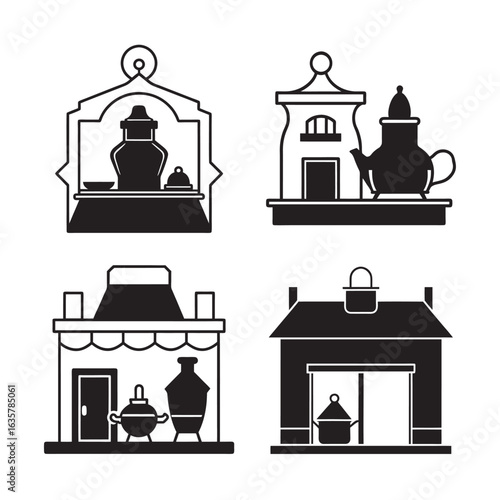 Vintage Coppersmith Shop Silhouette Bundle Design
