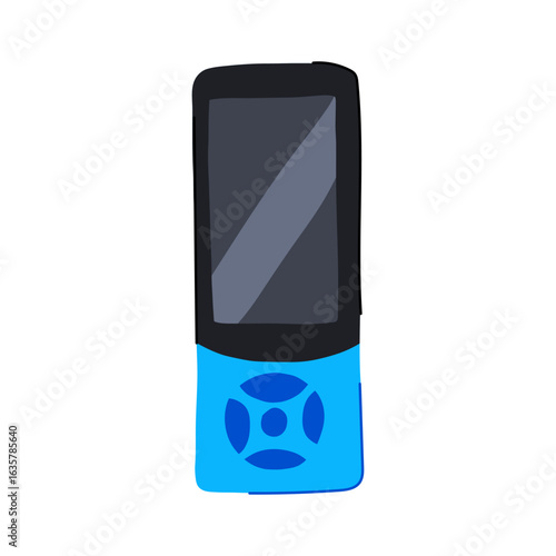tumbler electronic translator cartoon vector illustration