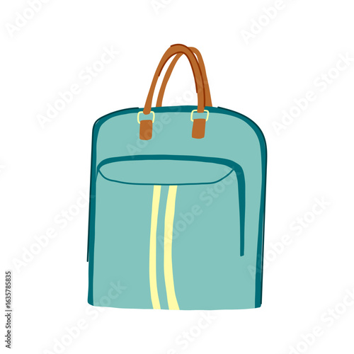crystal garment bag cartoon vector illustration