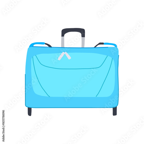 bordeaux garment bag cartoon vector illustration