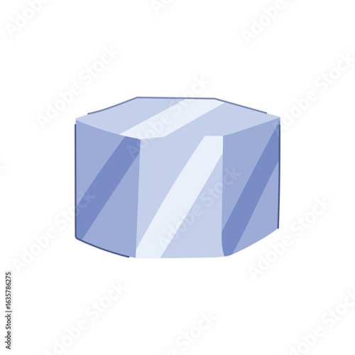 flute glass plarform cartoon vector illustration