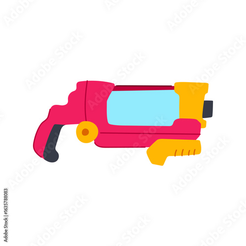 dart nerf gun toy cartoon vector illustration