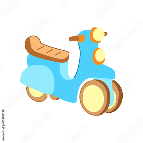 dinosaur ride on toy cartoon vector illustration