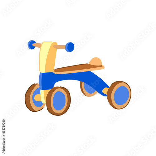 plane ride on toy cartoon vector illustration