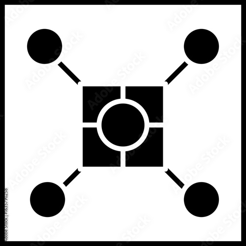 Blockchain Node Icon Design