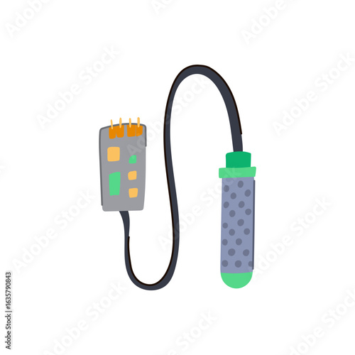 crystal soil moisture sensor cartoon vector illustration
