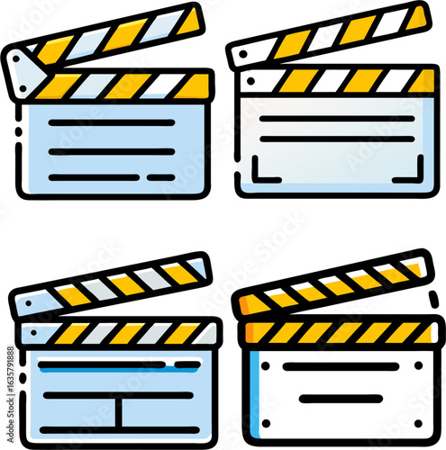 Film clapperboard icon