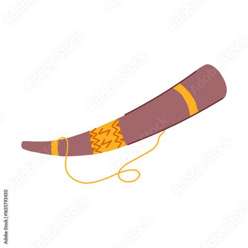 mead viking horn cartoon vector illustration