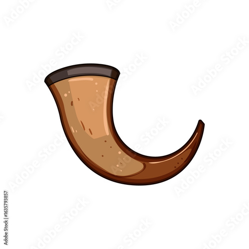 chardonnay viking horn cartoon vector illustration