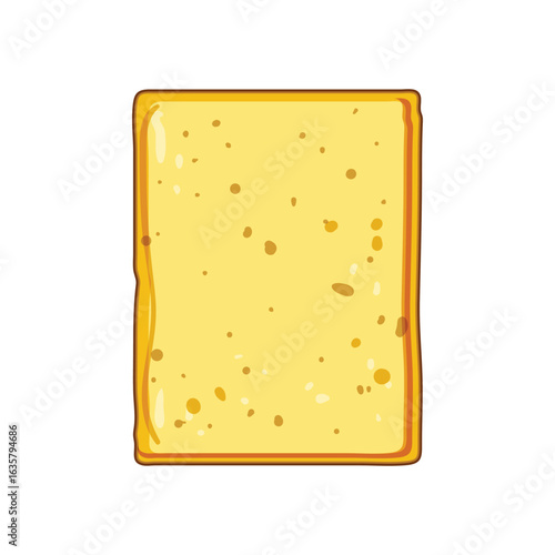 sanitize yellow sponge cartoon vector illustration
