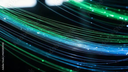 Abstract design of vibrant lines