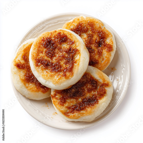 Korean hotteok pancakes filled with brown sugar