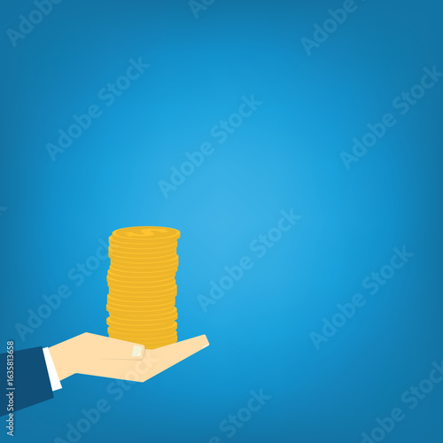 Hand holding money