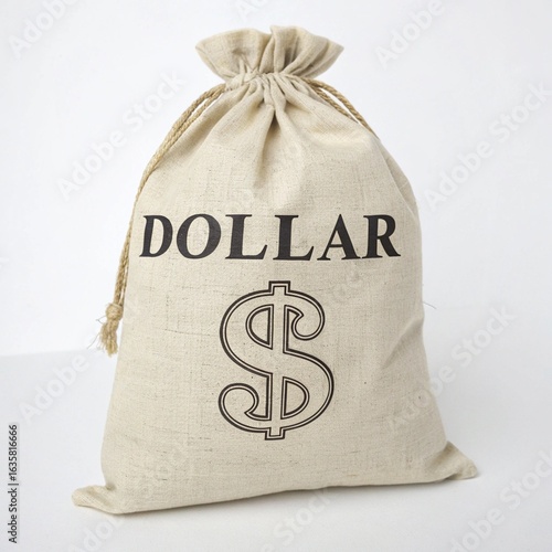 Dollar Sign Fabric Tote Bag	
