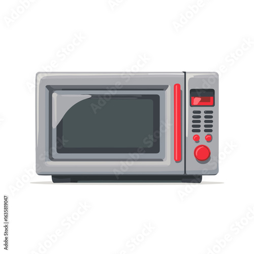 Modern microwave oven in a contemporary kitchen setting designed for quick meal preparation and convenience