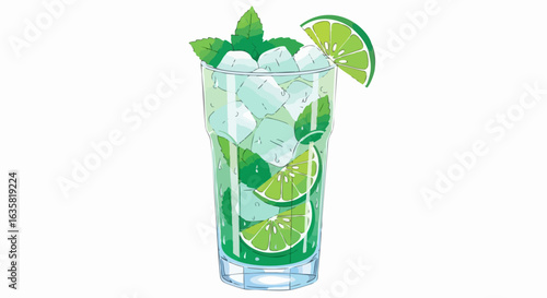Refreshing mojito drink image