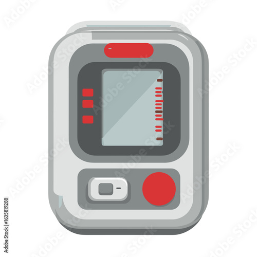 Digital multimeter used for measuring electrical values in a laboratory environment during a technical inspection