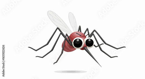 Cartoon mosquito illustration