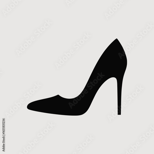 High Heel Shoe Icon Fashion Footwear Silhouette

