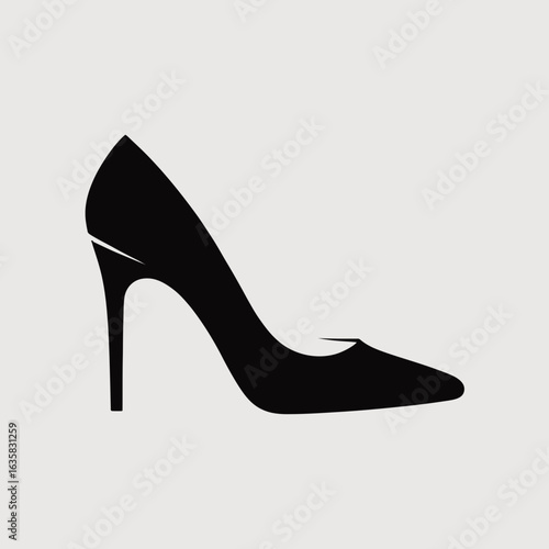 High Heel Shoe Icon Fashion Footwear Silhouette

