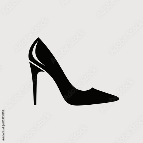 High Heel Shoe Icon Fashion Footwear Silhouette

