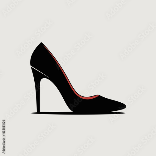 High Heel Shoe Icon Fashion Footwear Silhouette

