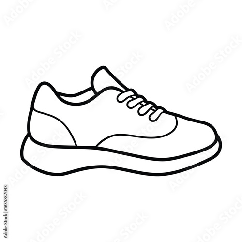 sport shoes vector illustration