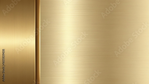 An elegant metallic background with a smooth gold gradient, divided into two parts: one side in a rich gold hue, the other in soft champagne tones. Perfect for branding, invitations and luxury banners