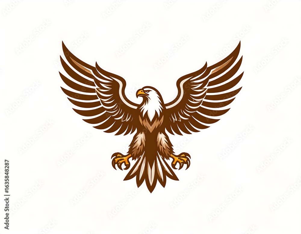 Fototapeta premium Majestic eagle in flight