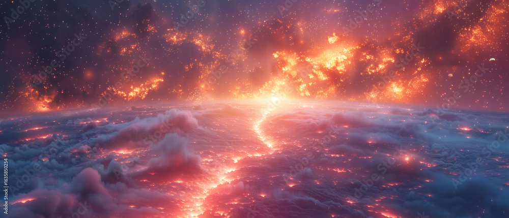 Fototapeta premium Cosmic Data Streams