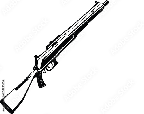 assault Shotgun vector illustration