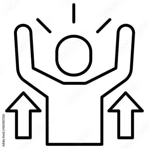 Confidence Outline Icon