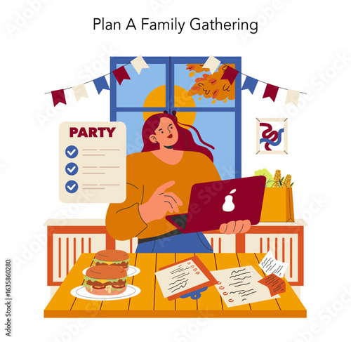 Labor Day. Flat Vector Illustration