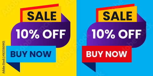 Label sale off 10% vector design