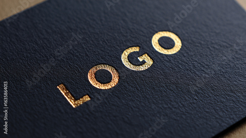 Gold Foil Business Card Mockup in Minimalist Style