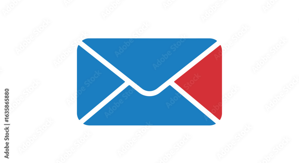 Isolated Email Envelope Icon on White Messaging Notification, Alert Isolated Email Envelope Icon on White Messaging Notification, Alert