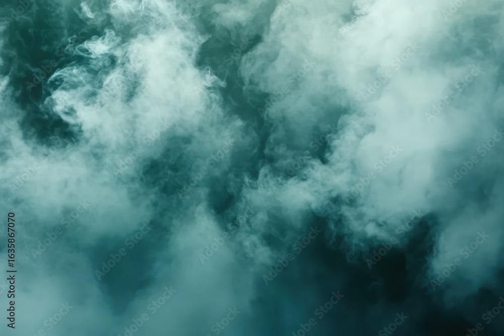Obraz premium Timelapse captures mist flowing through dense clouds in a serene natural environment, Time-lapse of mist and dense cloud flowing in the sky