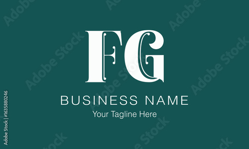 FG F fg initial logo | initial based abstract modern minimal creative logo, vector template image. luxury logotype logo, real estate homie logo. typography logo. initials logo