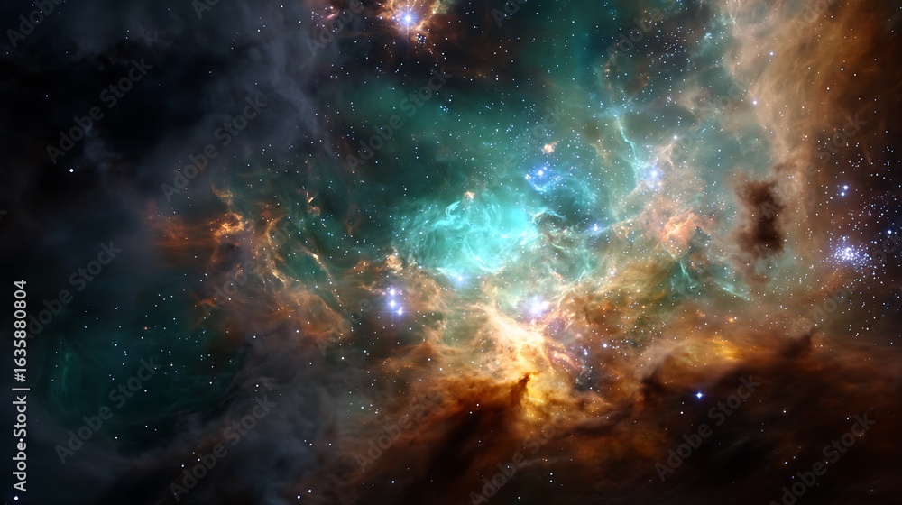 Obraz premium A Breathtaking View of the Tarantula Nebula's Celestial Wonders