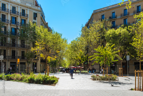 Photography Superblock oder Superilla im Viertel Eixample, für Autos stark eingeschränkter B