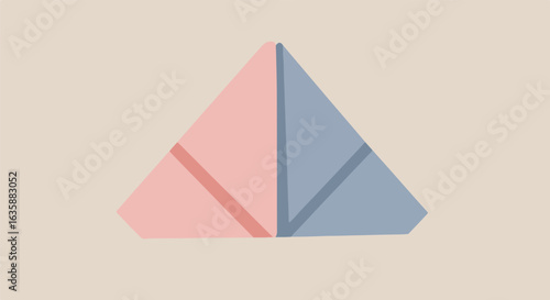 Free Download Abstract paper art in two colors over a light background for presentations - GFXLoad