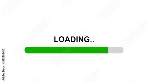 Green RESEND Button Animation on White Background Click and Turns into Loading Bar then Circle with Tick Mark Completion