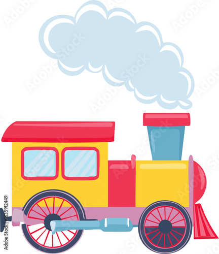 Cartoon Steam Train